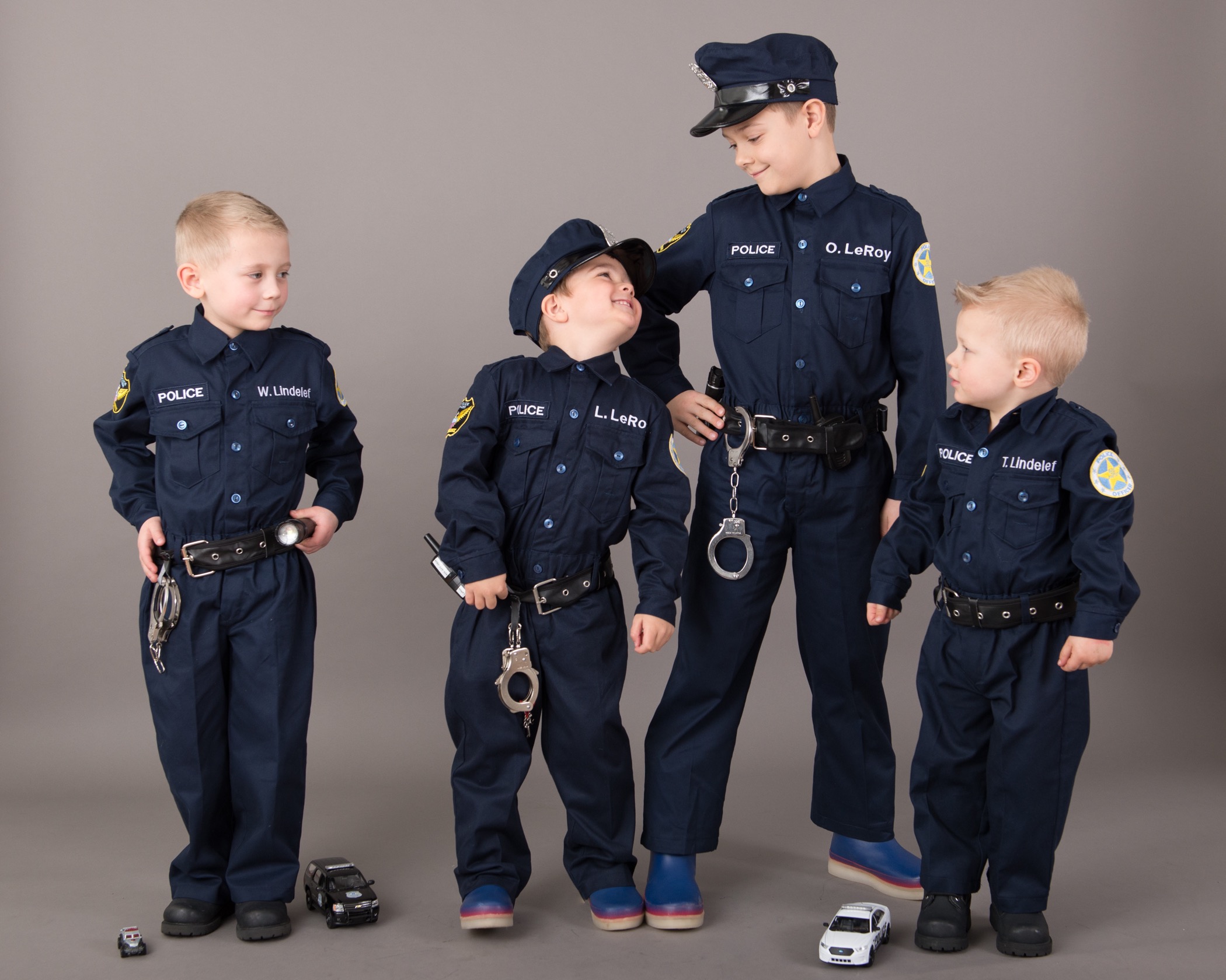 Kid's Police Costume Embroidery PERSONALIZED, Authentic, High-quality FREE  Hat Perfect Kid's Birthday Gift See Description for Sizing. 