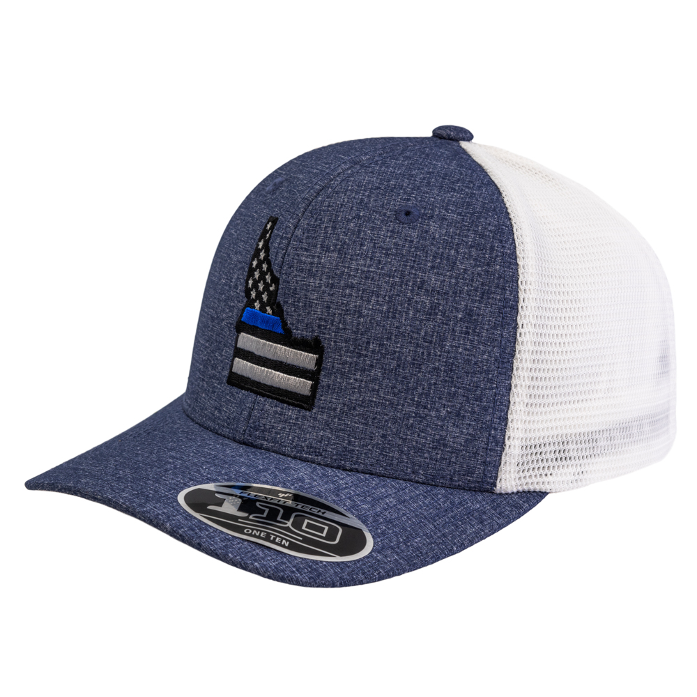 Thin Blue Line Hat - State Shape Embroidery - Little Hero Uniforms
